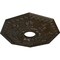 Ekena Millwork Nottingham Medallion (Canopies up to 4 5/8"), 18"OD x 3 1/2"ID x 1 1/2"P, Stone Hearth Crackle CM18NTSHC - alternate 3